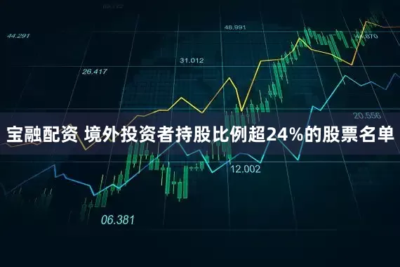 宝融配资 境外投资者持股比例超24%的股票名单
