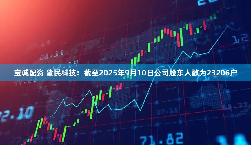 宝诚配资 肇民科技：截至2025年9月10日公司股东人数为23206户